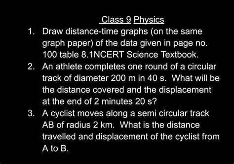 Distance Time Graph Class 9 的图像结果