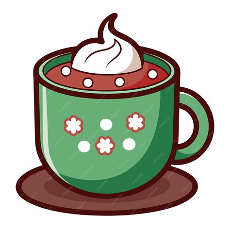 Hot chocolate cup clipart clipart cartoon style vector illustration ...