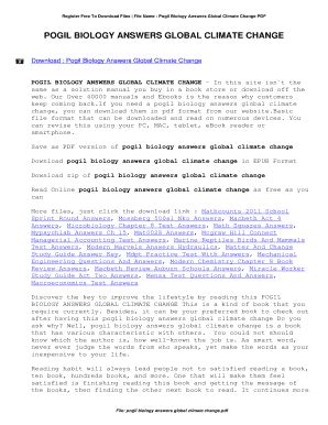 Global Climate Change Pogil Answers - Fill Online, Printable, Fillable ...