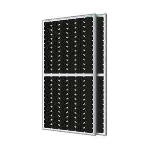 WAAREE Aluminum Solar Panel 450 Watt (Pack Of 2) Halfcut 24 Volts 144 ...
