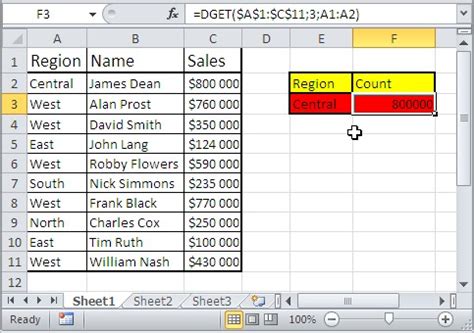 Image result for Excel Database Functions