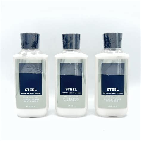 Bath & Body Works Steel 8oz Men's Body Lotion 3-Piece Set - Walmart.com