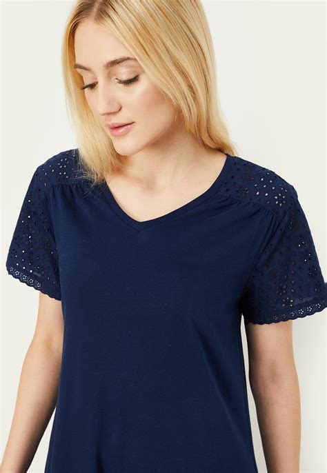 Buy Women Schiffli Detail Nightgown Online at just Rs. 799.0 ...