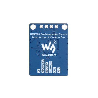 Waveshare BME680 Environmental Sensor, Supports Temperature / Humidity ...