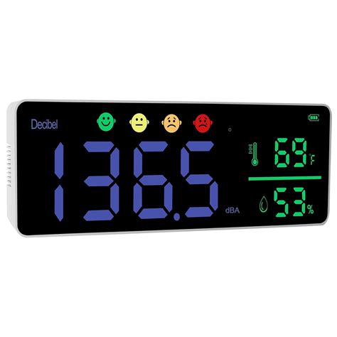 Amazon.com: Decibel Meter,Humidity & Temperature Wall Hanging Sound ...