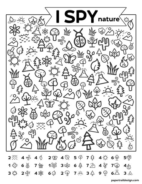 I Spy Pages Printable - Printable Word Searches