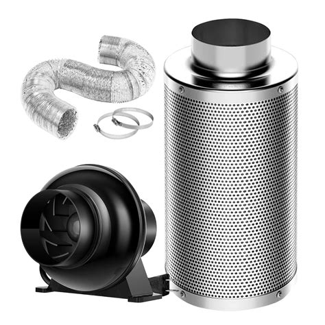 Buy VIVOSUN Grow Tent Ventilation System Kit: D4 4 Inch 195 CFM Inline ...