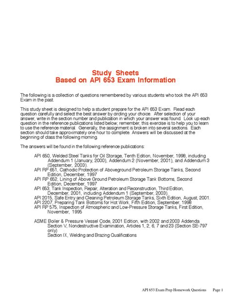 Image result for API 653 Study Material PDF