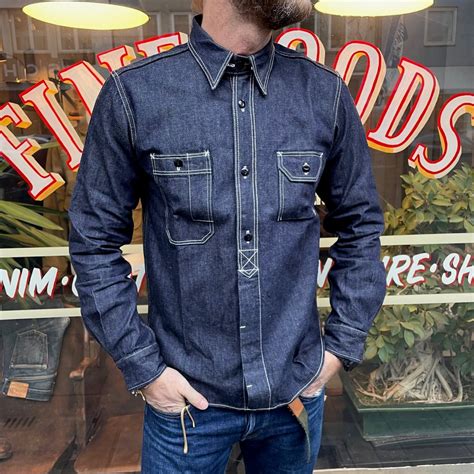 5333b 11oz selvedge denim work shirt | studio d'artisan | made in japan ...