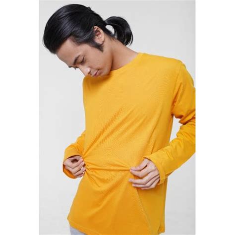 Jual MUSTARD YELLOW LONGSLEEVE KAOS POLOS KOZE COMBED 30s - Jakarta ...