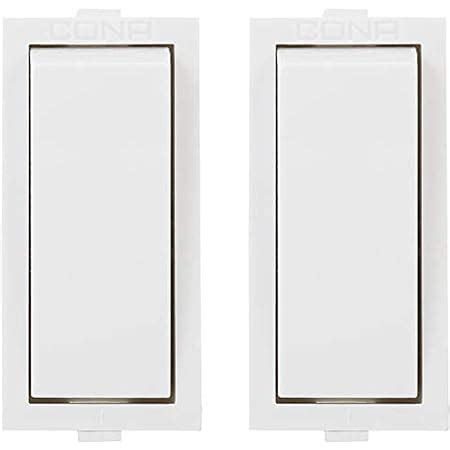 CONA 9251 Status 1 Way Modular Switch 6A White, Pack of 2 |Electric ...