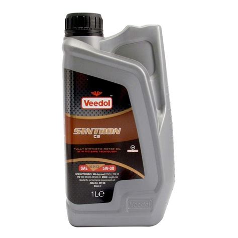 Veedol Sintron C3 5W-30 Fully Synthetic Engine Oil 1 Litre (Pack of 10 ...
