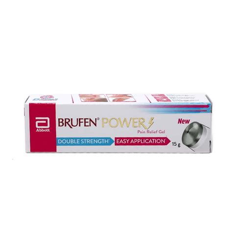 Buy BRUFEN POWER NEW DOUBLE STRENGTH EASY APPLICATION TUBE OF 30GM PAIN ...