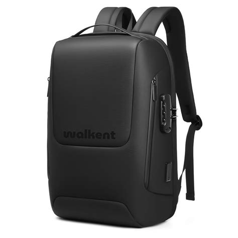 WALKENT Premium 15.6" Laptop Bag, Semi-Hard Shell, Anti-Theft Pockets ...