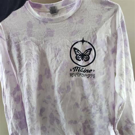The Maine Black Butterflies tie-dye long sleeve... - Depop