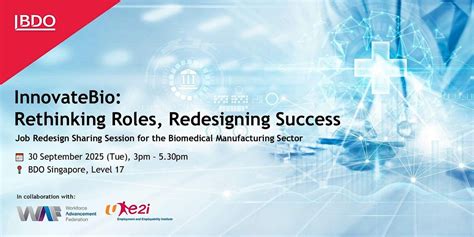 InnovateBio: Rethinking Roles, Redesigning Success, BDO Singapore, 30 ...