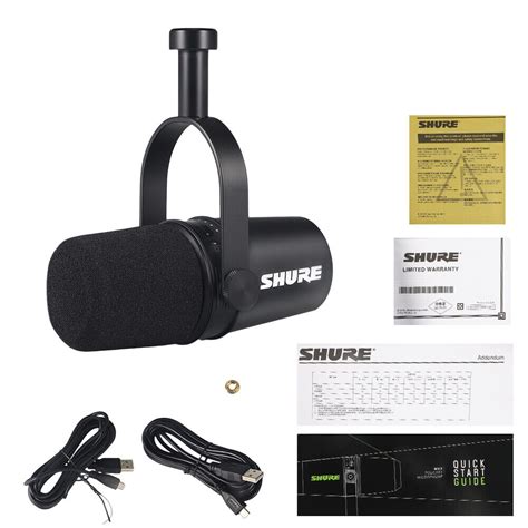 Buy Shure MV7 Cardioid Dynamic Vocal / Broadcast Microphone USB&XLR ...