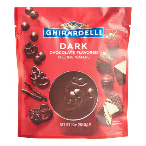 Ghirardelli Dark Chocolate Flavored Melting Wafers - World Market