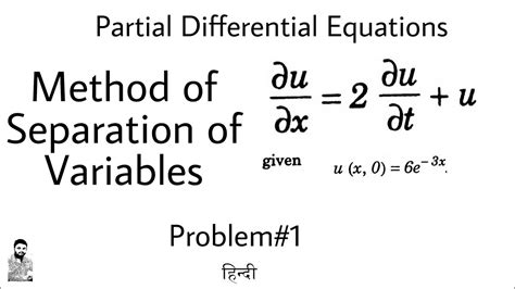 Image result for PDE2 Method of Separation of Variables Solved Examples