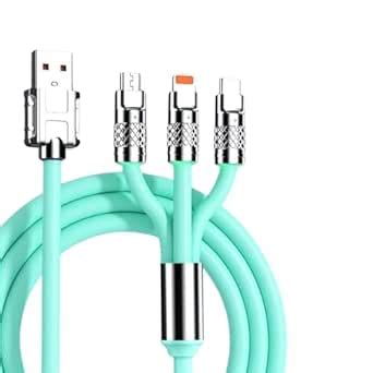 USIQ 3 In 1 USB Charging Cable, Heavy Duty 100W Fast Charging Cable ...