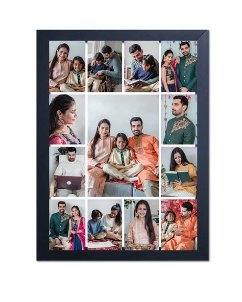 13 photo Collage Customized A4 size photo in 9.5 inch x 13 inch photo ...