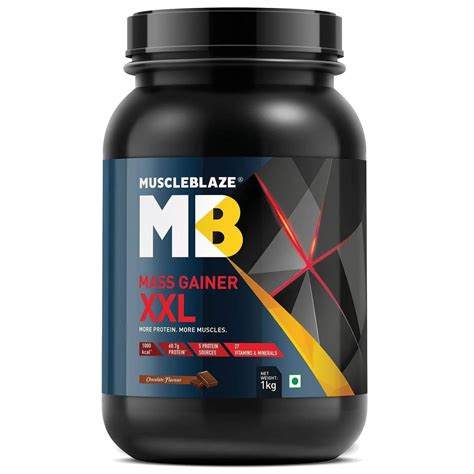 MuscleBlaze Mass Gainer XXL with Complex Carbs and Proteins – NutraCore