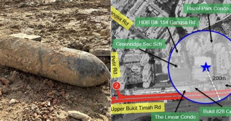 S'pore army to detonate 100kg WWII bomb found at construction site along Upper Bukit Timah Road ...