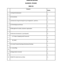 Class 12 Business Studies Official Sample Question Paper Solution (2022 ...
