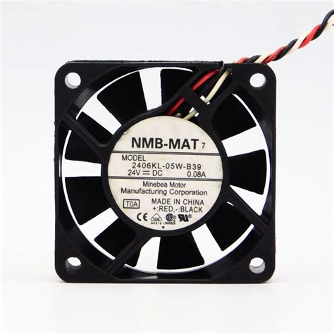 PGSA2Z® 2406KL-05W-B39 Size 60x60x15mm DC24V 0.08A 4100 RPM Brushless ...