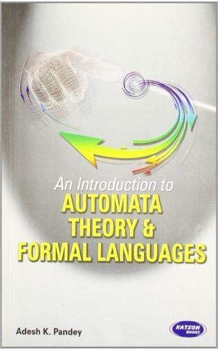 Buy An Introduction to Automata Theory & Formal Languages Book Online ...