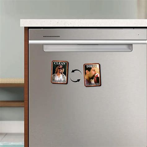 Buy GAMAGO Big Lebowski Dishwasher Magnet - Double Sided Clean Dirty ...