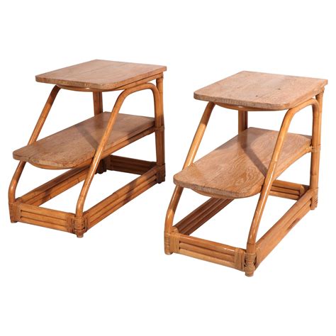 Rattan End Table at 1stDibs