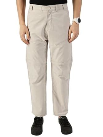 Buy Thomas Scott Men Solid Straight Fit Trouser (CCBT023_LightGrey, 28 ...