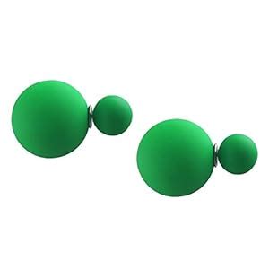 Zephyrr Jewellery Front-to-Back Stud Earrings with Reversible : Amazon ...