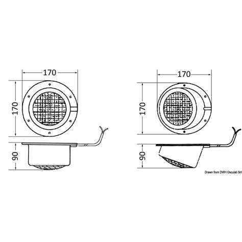 Faro da plancetta 24 V 50 W inclinato