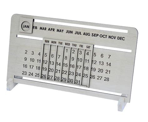 IVEI Sliding Perpetual Calendar/Perpetual Calendar/Wooden/Forever ...