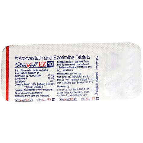 Storvas EZ 10 Tablet 10's Price, Uses, Side Effects, Composition ...