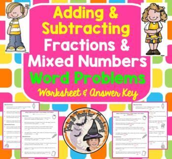 Adding and Subtracting Fraction Word Problems Mixed Practice 的图像结果