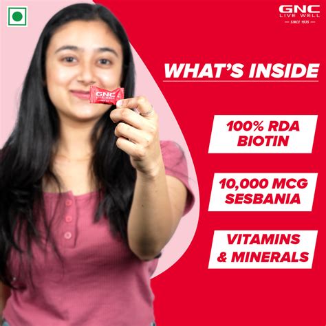 Buy GNC Biotin 10,000mcg - Tablets Online | GNC® India