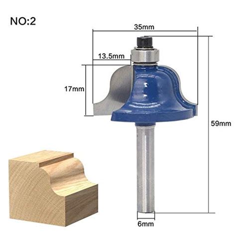 Buy 1pc 6" Shank High Quality Roman Ogee Edging and Molding Router Bit ...
