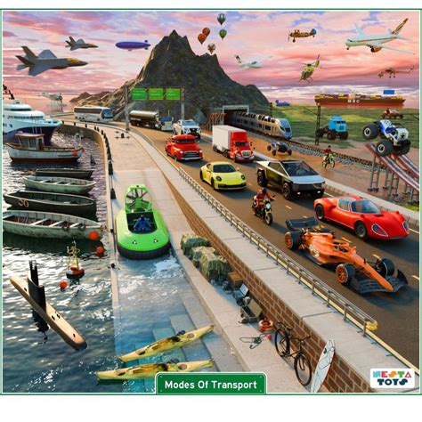 Modes of Transport Puzzle for Kids (64 Pcs) – Popup Kids
