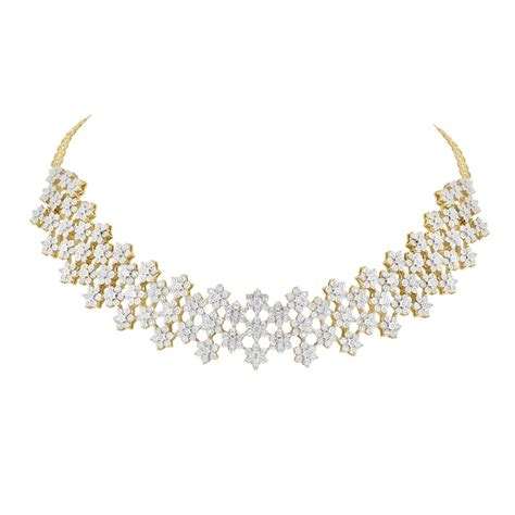 Buy Sparkling Diamond Necklace OSN18001-D400R1B Online at ORRA.