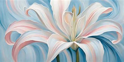 Floral Lily Painting – Calming Vastu Art for Northeast Corner | ArtFactory