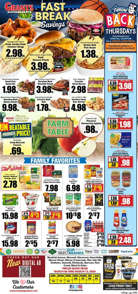 Grant's Supermarket Ad Circular - 03/06 - 03/12/2024 | Rabato