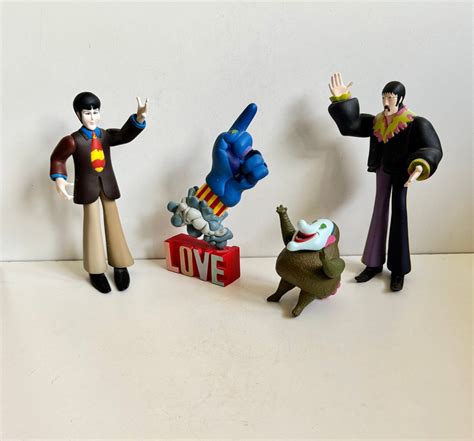 Vtg Beatles Yellow Submarine John Lennon Paul Mccartney Dolls Jeremy ...