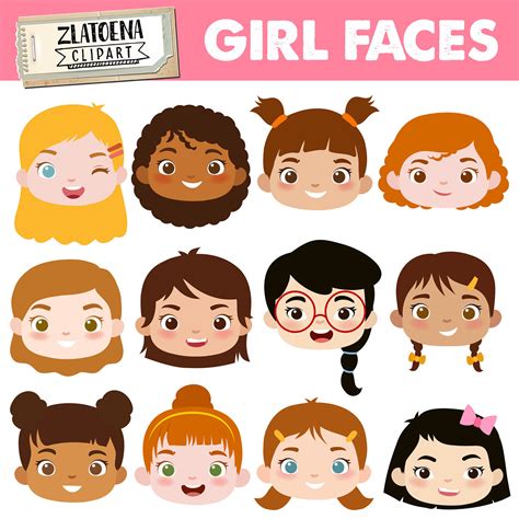 Clip Art Girl Face