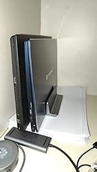 amazon basics Vertical Laptop Stand With Adjustable Dock And Dual Slots ...