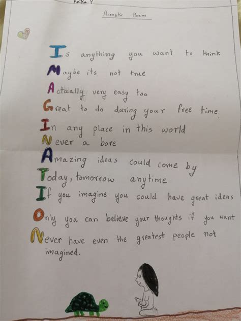 Acrostic Poem For Generosity - Great Research