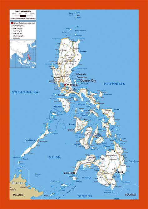 Road map of Philippines | Maps of Philippines | Maps of Asia | GIF map | Maps of the World in ...