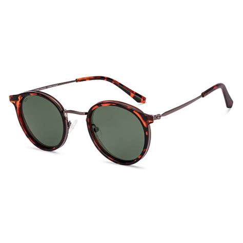 Buy Green Tortoise Full Rim Round Vincent Chase Polarized Sun Metal VC ...